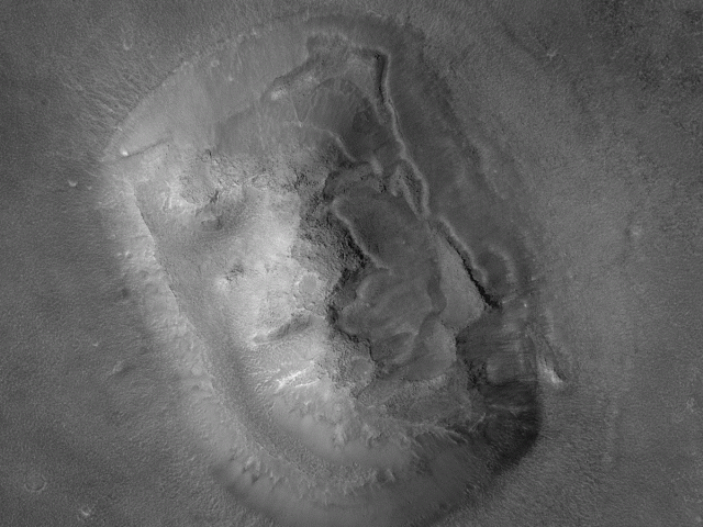 Close up of the Face on Mars