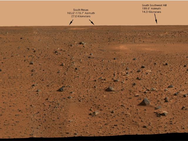 A Mars Panorama from the Spirit Rover