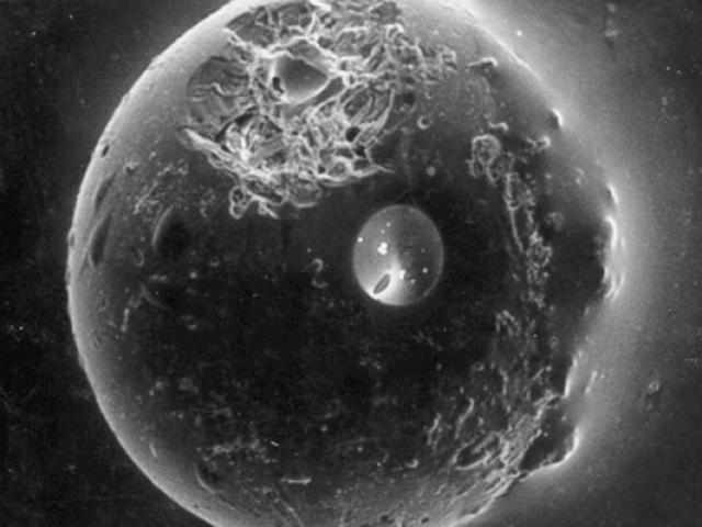 A Spherule from the Earth’s Moon
