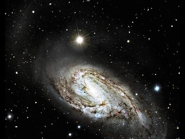 Unusual Spiral Galaxy M66