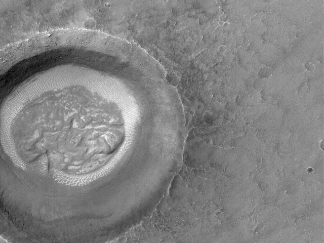 Brain Crater on Mars