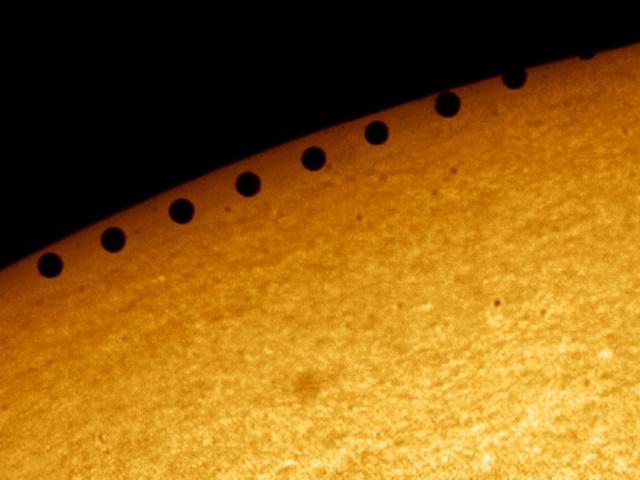 A Planet Transits the Sun