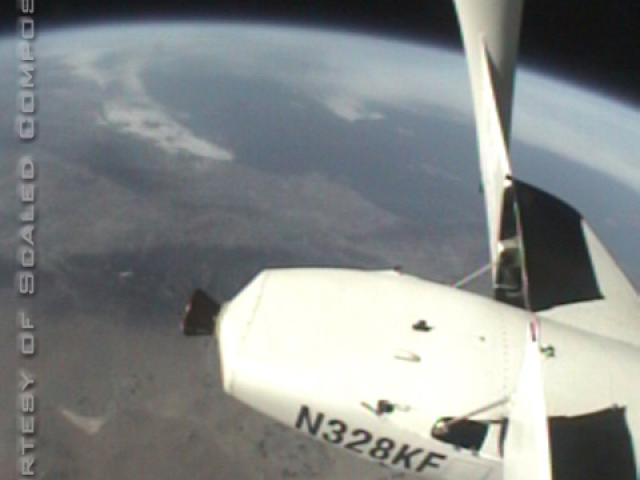 Planet Earth from SpaceShipOne
