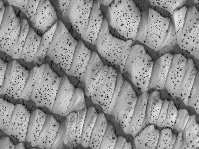 The Dotted Dunes of Mars
