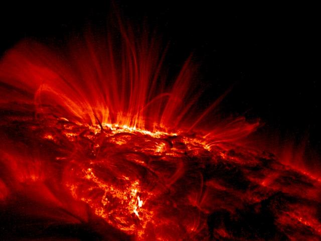 Sunspot Loops in Ultraviolet