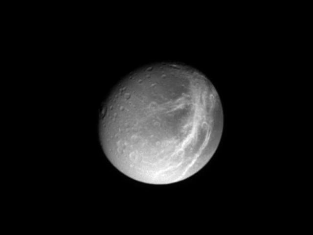 Saturn’s Moon Dione from Cassini