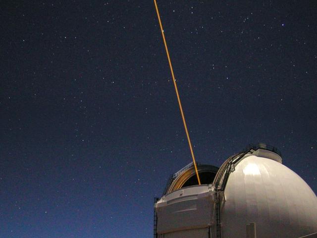 A Telescope Laser Creates an Artificial Star