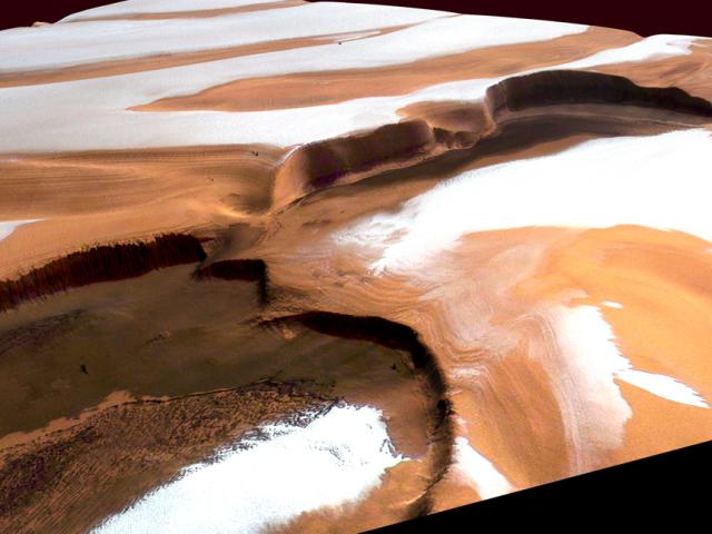 Steep Cliffs on Mars