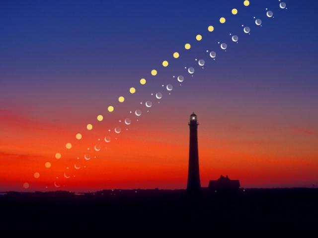 Solar System Rising Over Fire Island