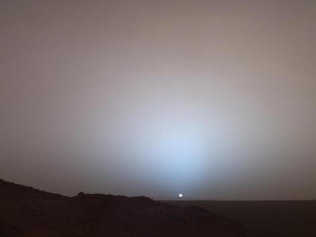 Sunset Over Gusev Crater