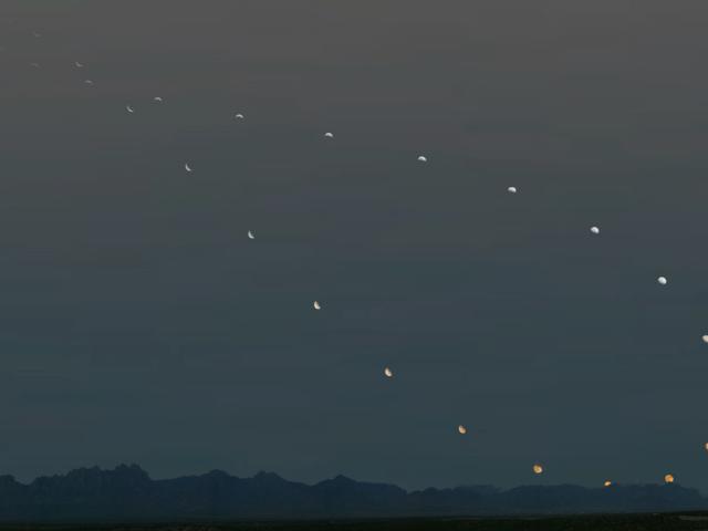 Analemma of the Moon