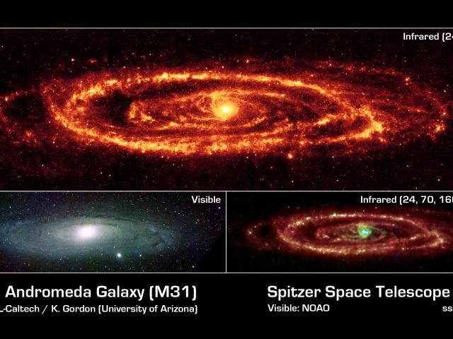 The Andromeda Galaxy in Infrared