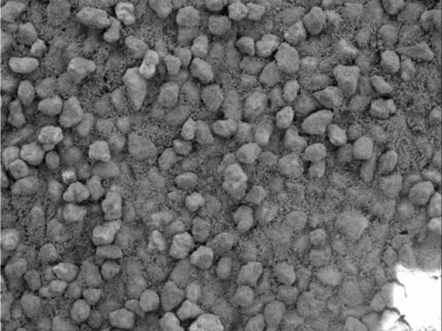 Angular Sand on Martian Hills