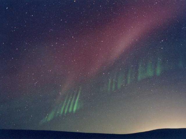 Rays from an Unexpected Aurora