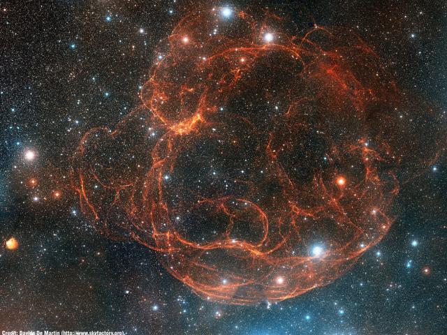 Simeis 147: Supernova Remnant from Palomar