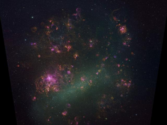 The LMC Galaxy in Glowing Gas