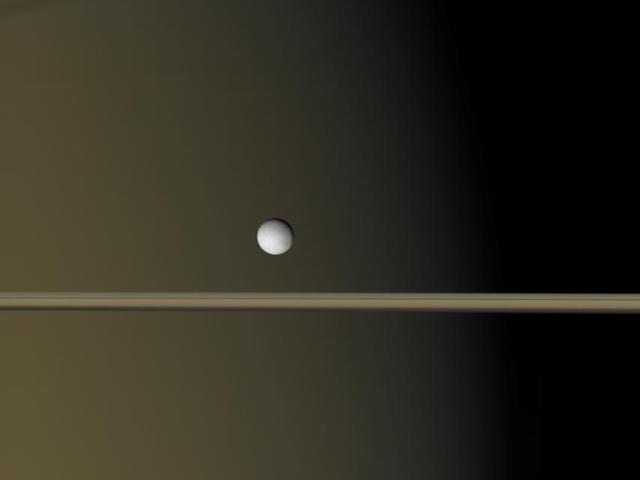 Enceladus Near Saturn