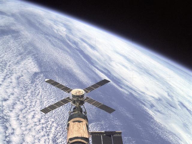 Skylab Over Earth