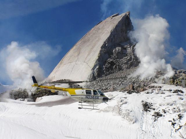 Rock Slab Growing at Mt St Helens Volcano