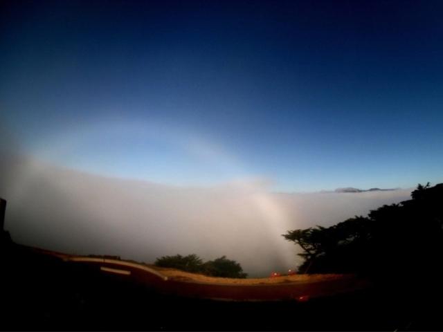 A Fog Bow Over California