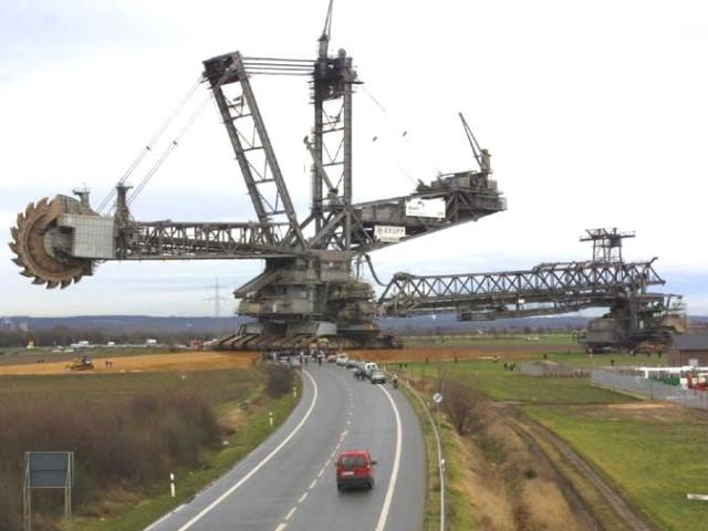 A Bucket Wheel Excavator on Earth