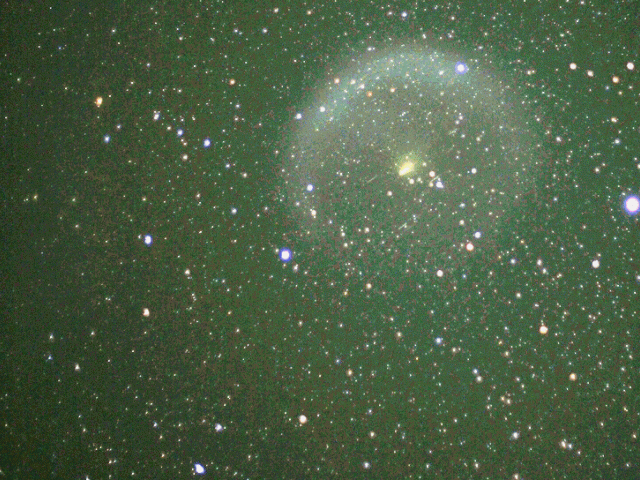 A Rocket Debris Cloud Drifts