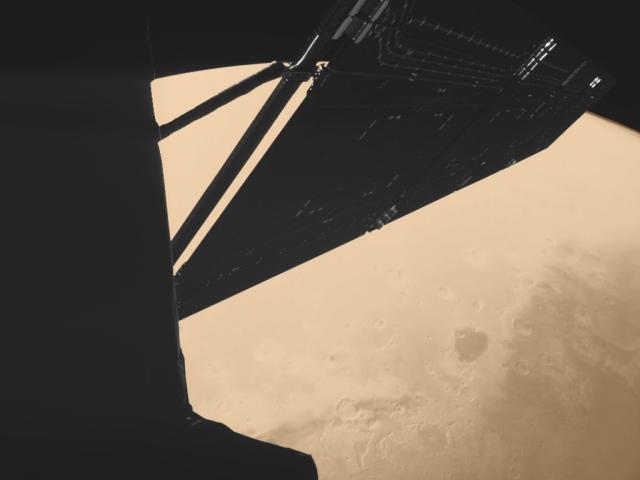 Rosetta Over Mars