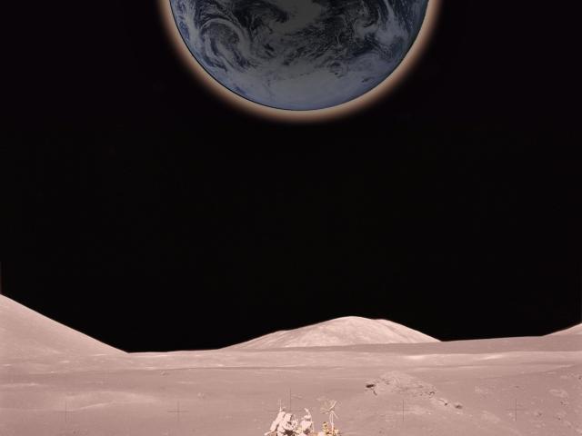 Solar Eclipse from the Moon