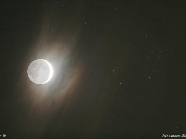 Young Moon and Sister Stars