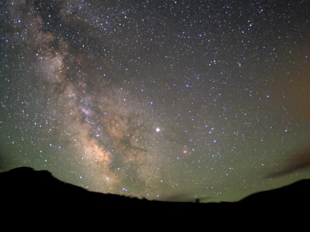 Jupiter, Vesta, and the Milky Way