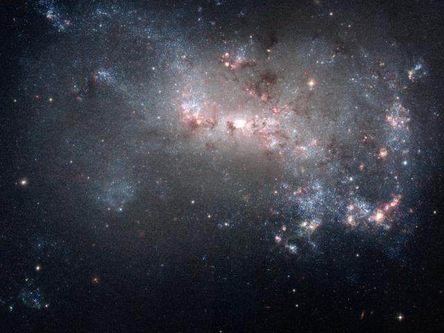 NGC 4449: Close-Up of a Small Galaxy