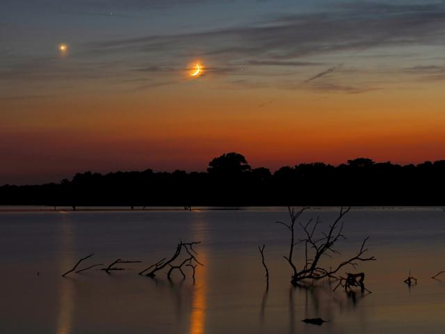 Planets over Pony Express Lake