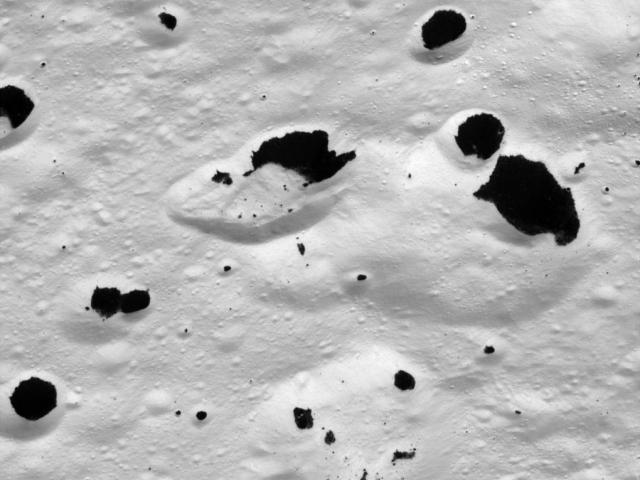 Iapetus in Black and White