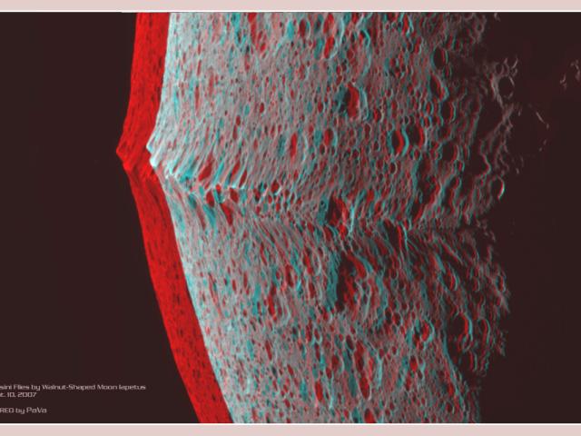 Iapetus: 3D Equatorial Ridge