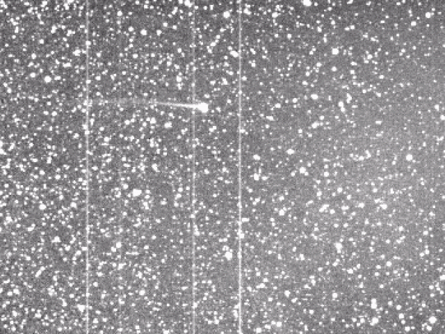 Comet Encke s Tail Ripped off