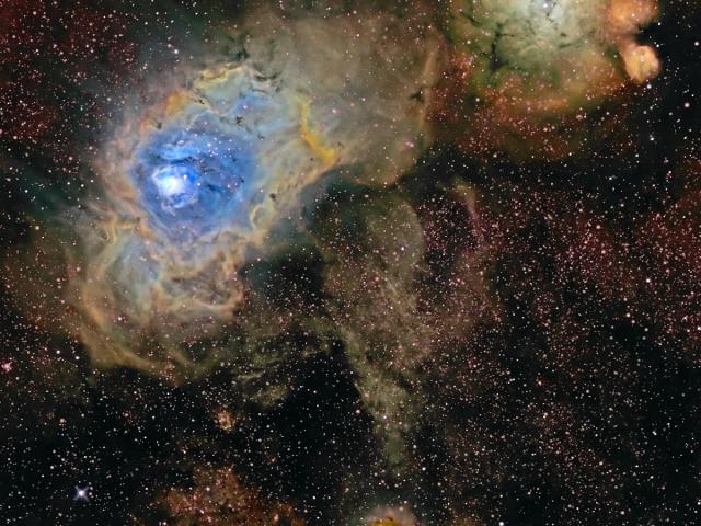 Three Nebulae in Narrow Band