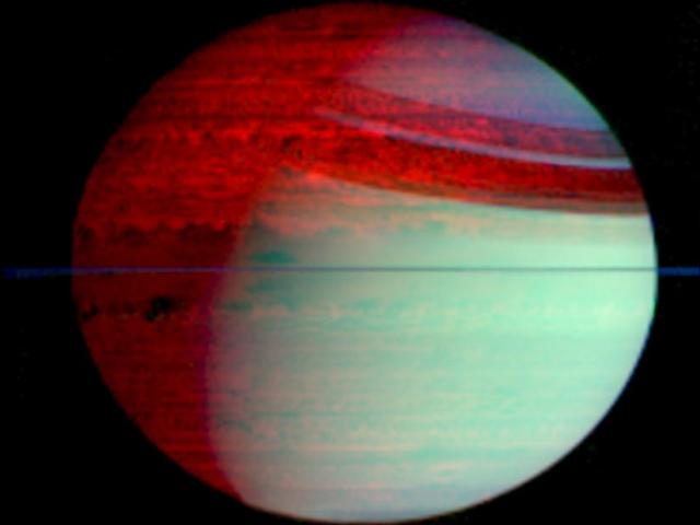 Saturn’s Infrared Glow