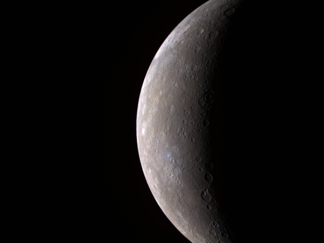 Crescent Mercury in Color