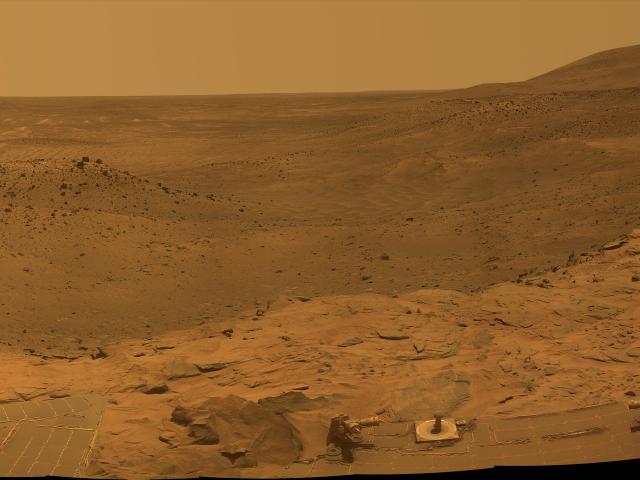 West Valley Panorama from the Spirit Rover on Mars