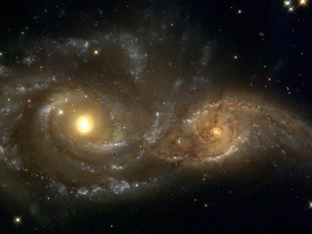 Spiral Galaxies in Collision
