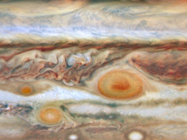 Jupiter’s Three Red Spots