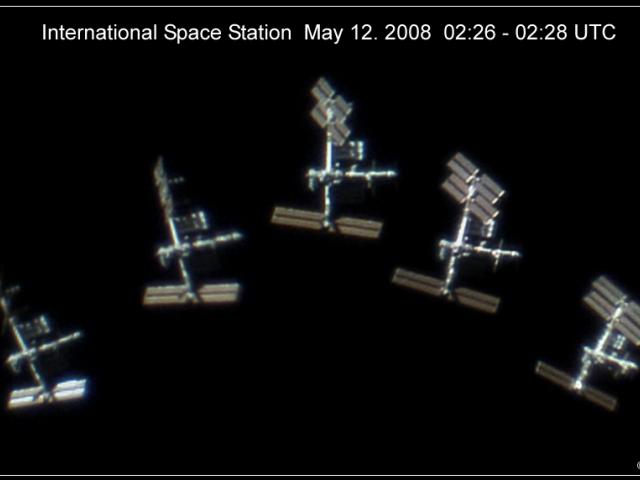 Space Station in the Sun