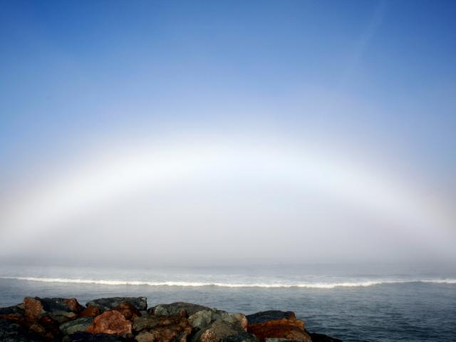 A Fog Bow Over Ocean Beach