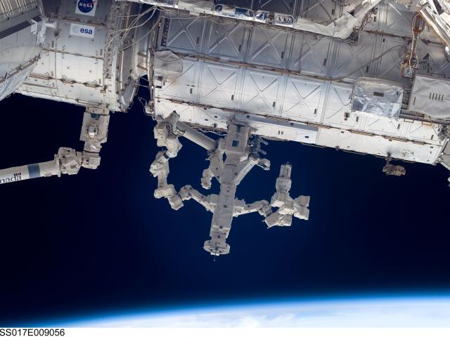 Dextre Robot at Work on the Space Station