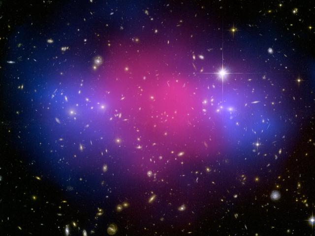 MACSJ0025: Two Giant Galaxy Clusters Collide