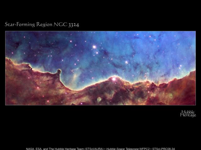 Dust Mountains in the Carina Nebula
