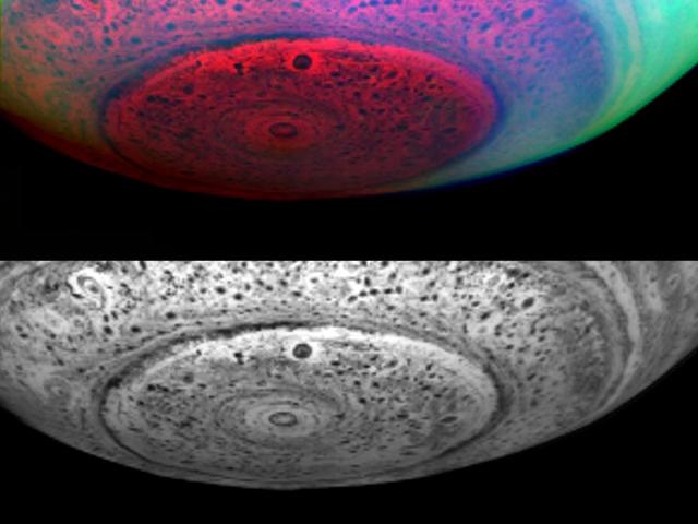 Beneath the South Pole of Saturn