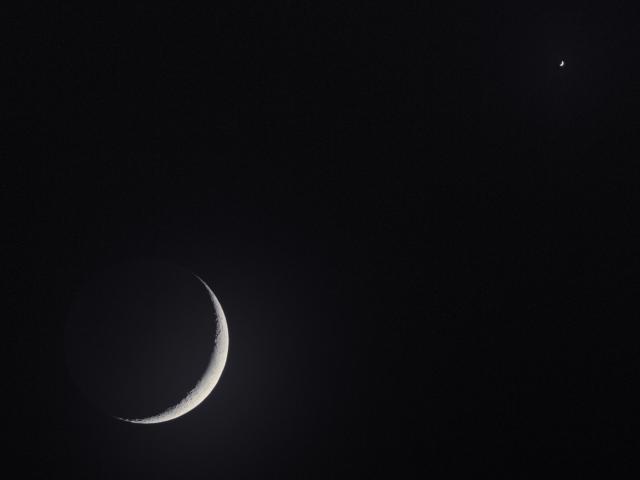 Crescent Moon and Venus