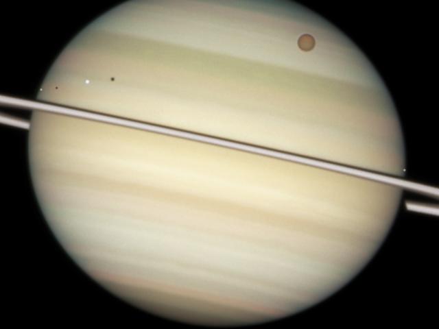 Saturn: Moons in Transit