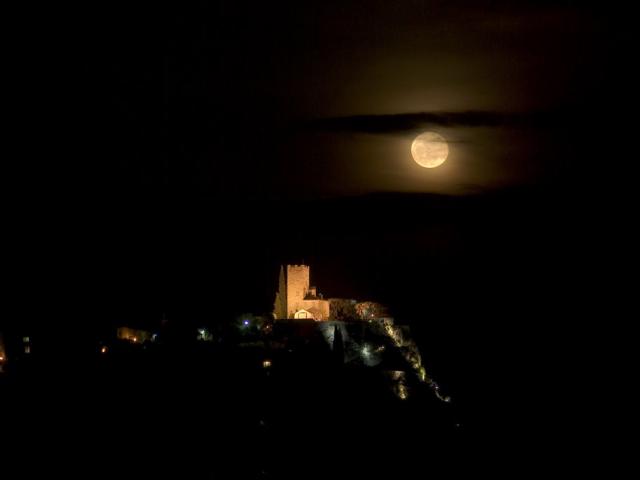 Castle and Full Moon
